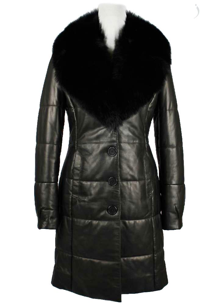 Dámský kožený kabát                               model 5038